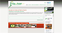 Desktop Screenshot of clubsdepadel.com