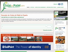 Tablet Screenshot of clubsdepadel.com